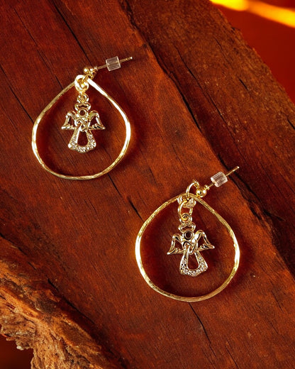 Angel (Golden Finish) Earrings