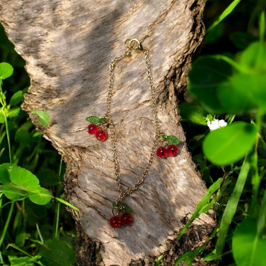 Cherry Pair Bracelet