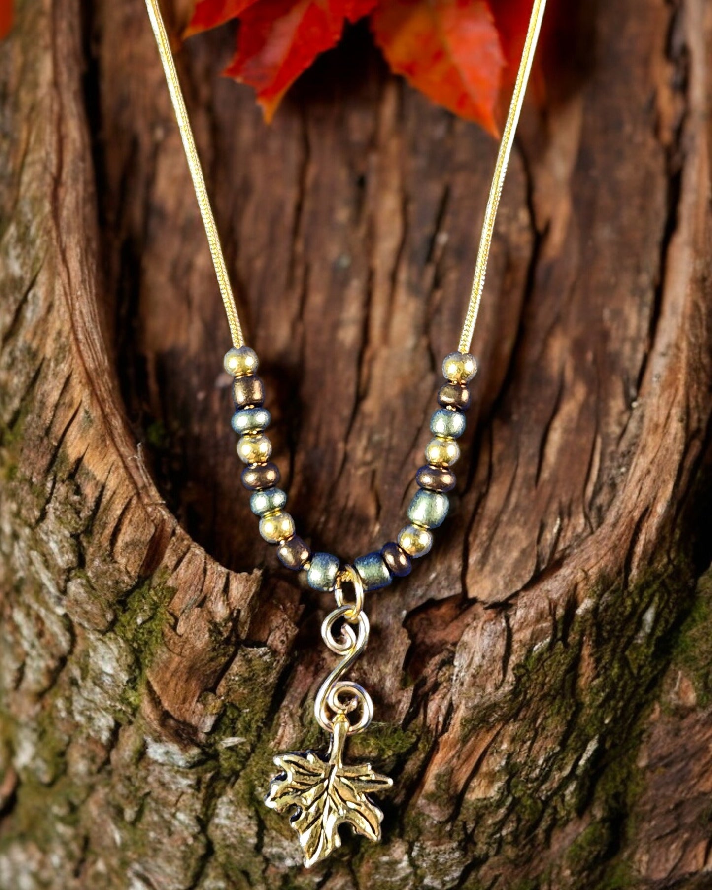 Fall Leaves Necklace