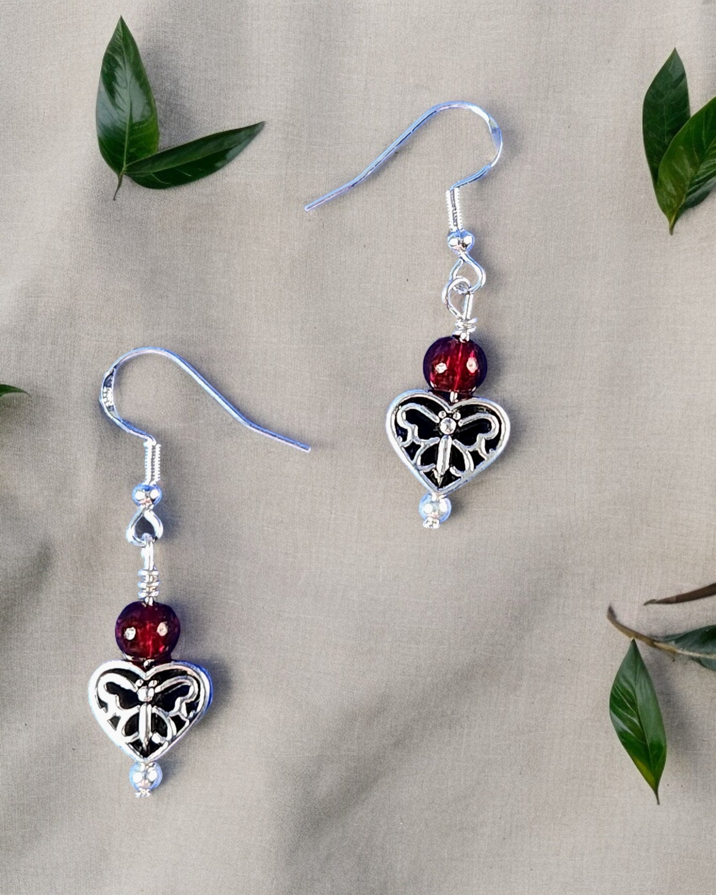 Fluttery Heart Earrings