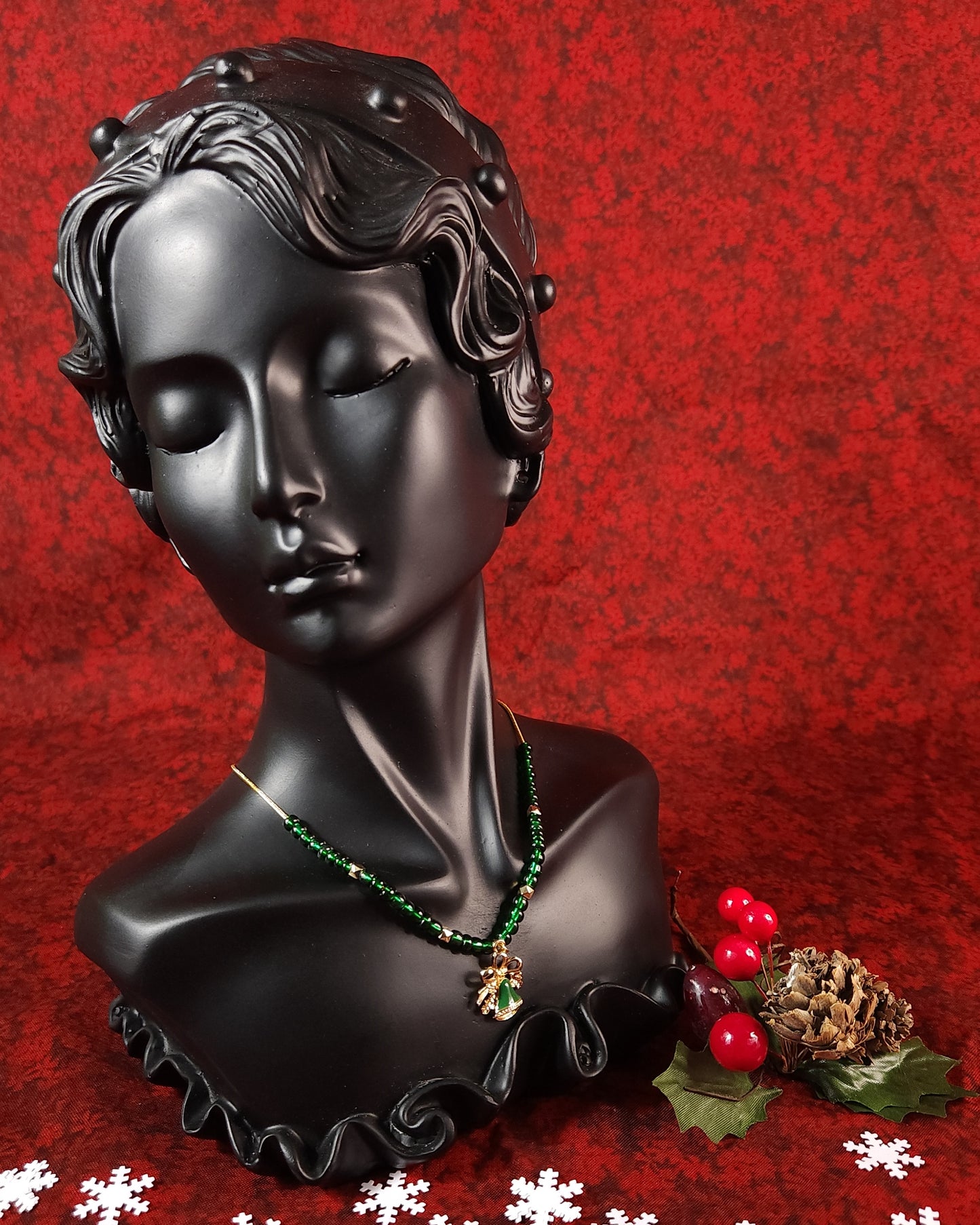 Holiday Bells (Green) Necklace