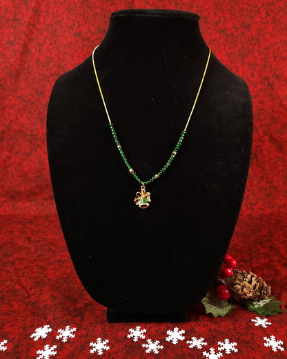 Holiday Bells (Green) Necklace