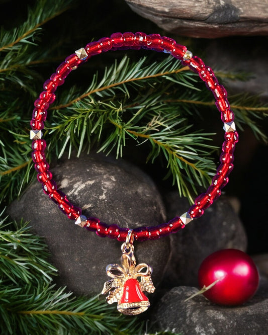 Holiday Bells (Red) Bracelet