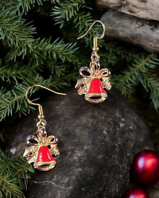 Holiday Bells (Red) Earrings